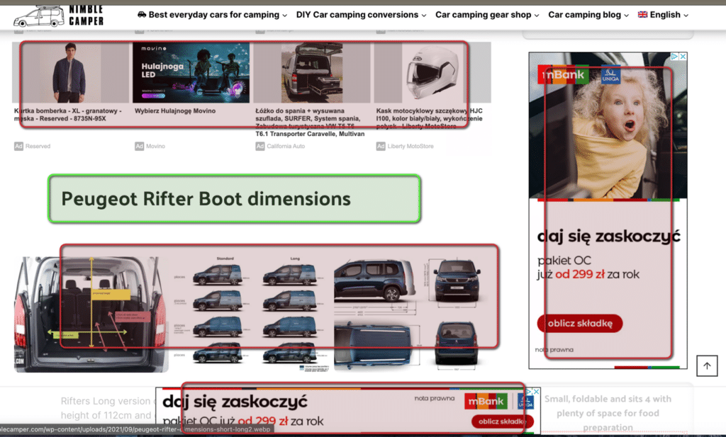 aktualizacja algorytmu google marzec 2024 - rozkład reklam wpływający na użyteczność