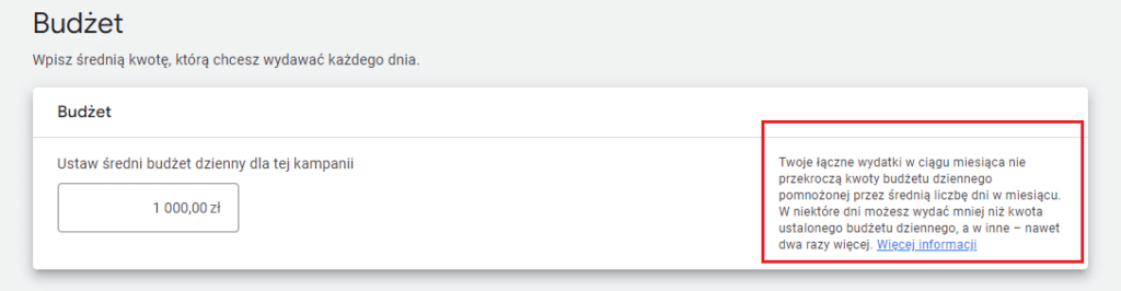 ustalanie budżetu PM