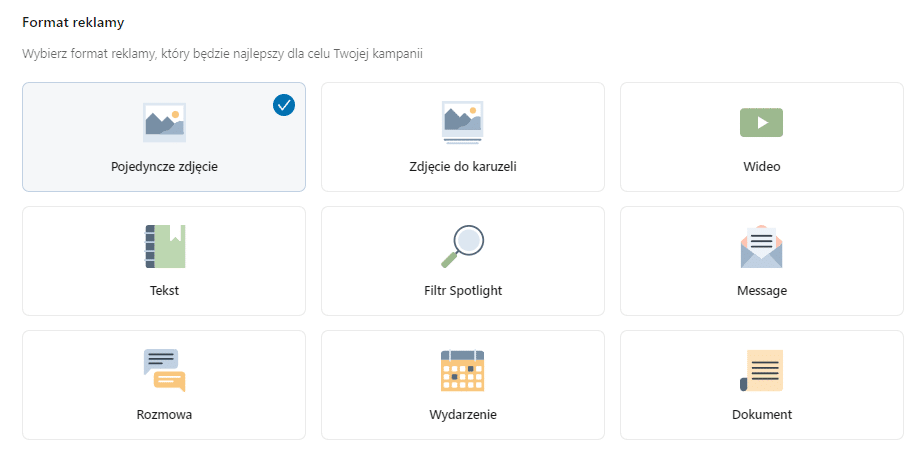 formaty reklamowe linkedin