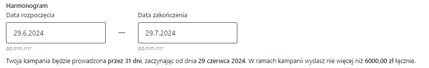 harmonogram linkedin ads