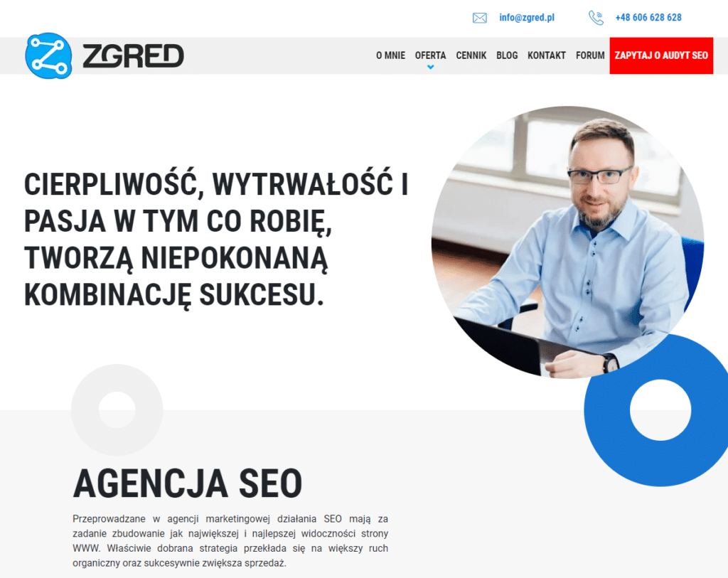 Serwis Zgred.pl prowadzony przez jednego z najpopularniejszych szkoleniowców SEO w Polsce – Pawła Gontarka.