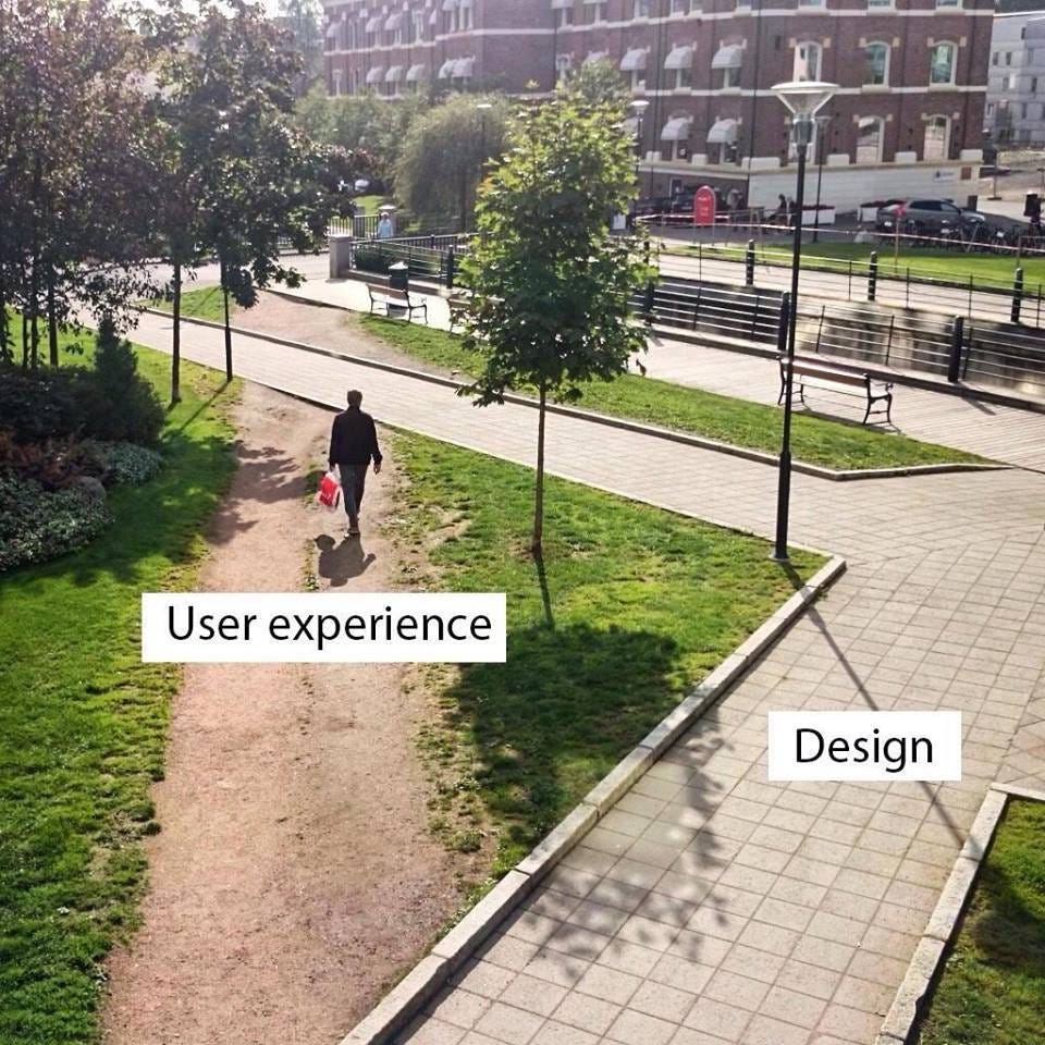User experience kontra design.