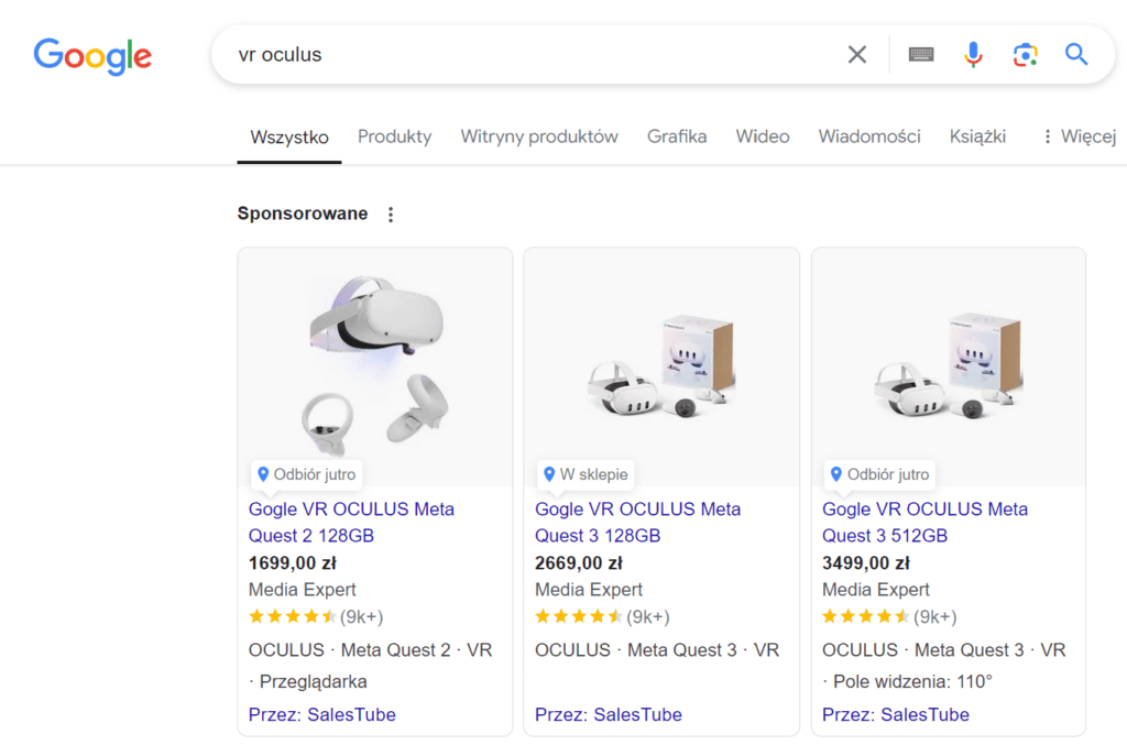 reklamy produktowe sklepu