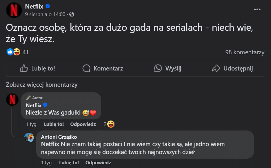 netflix buduje zasięgi