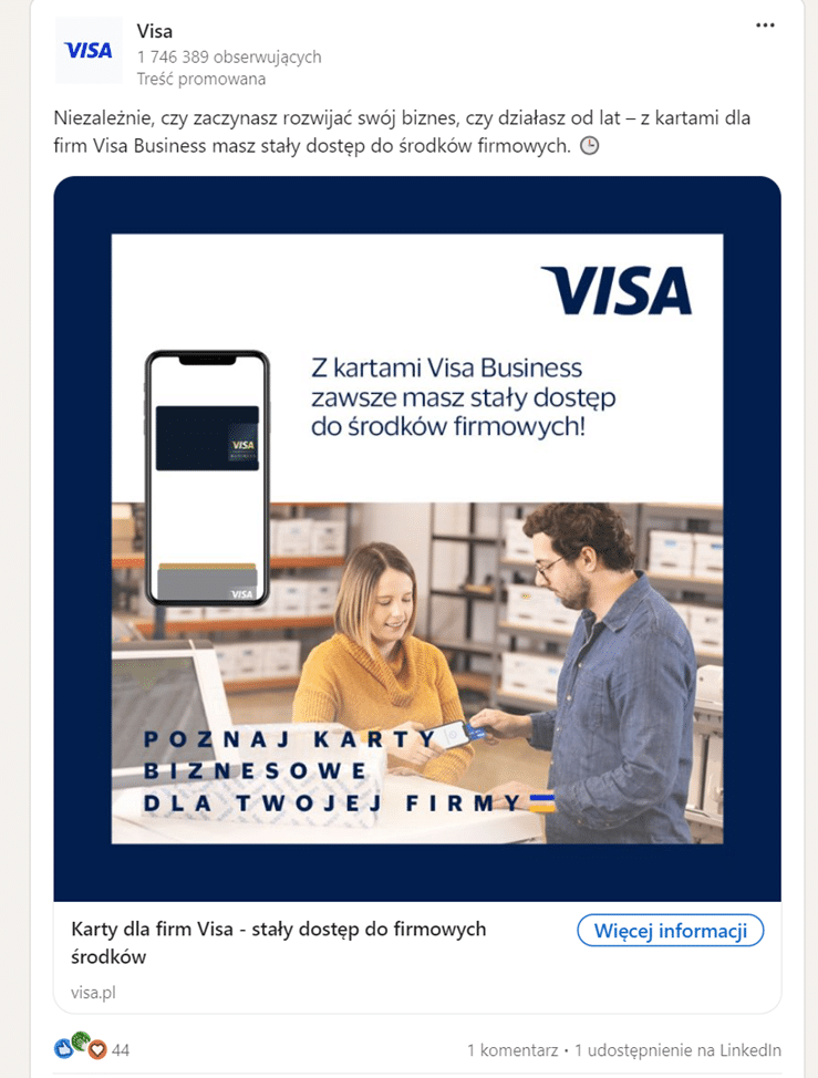 reklama internetowa - na linkedinie
