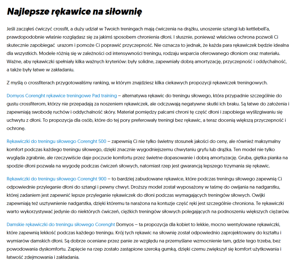 Nienachalna promocja produktów.