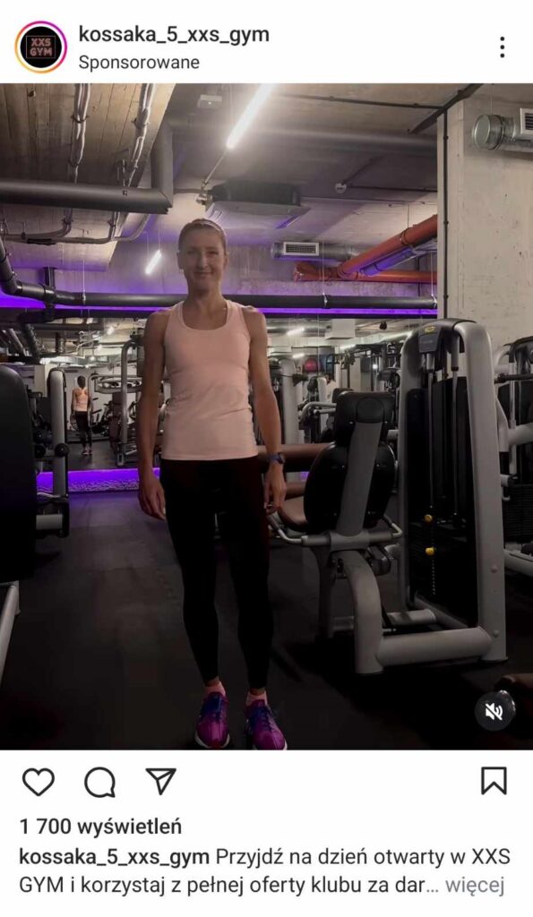 post sponsorowany na instagramie przykład