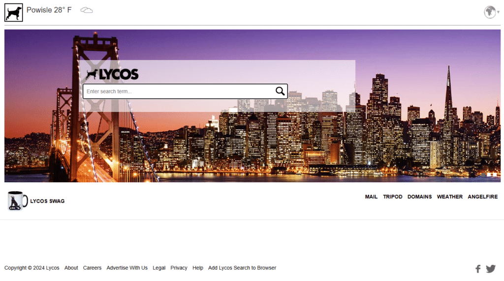 17. Lycos – dawniej popularny portal internetowy