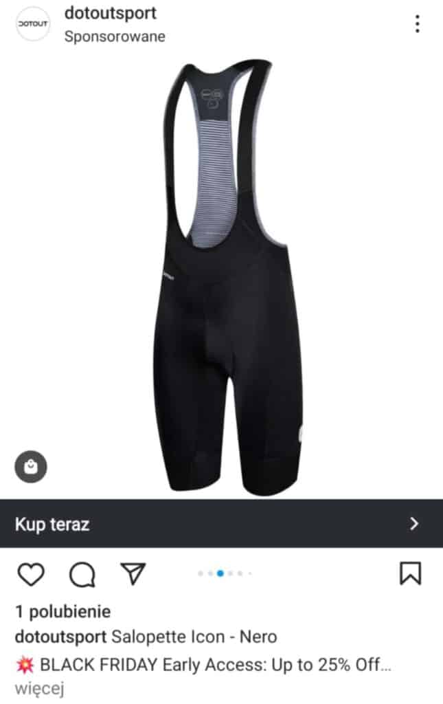 reklama w formie karuzeli na Instagramie