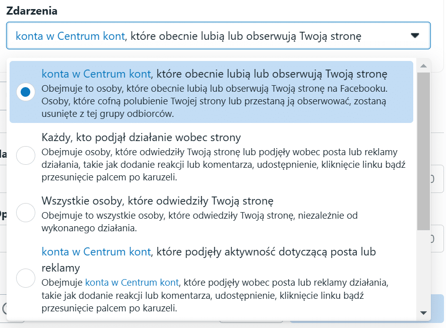 kierowanie reklam do fanów