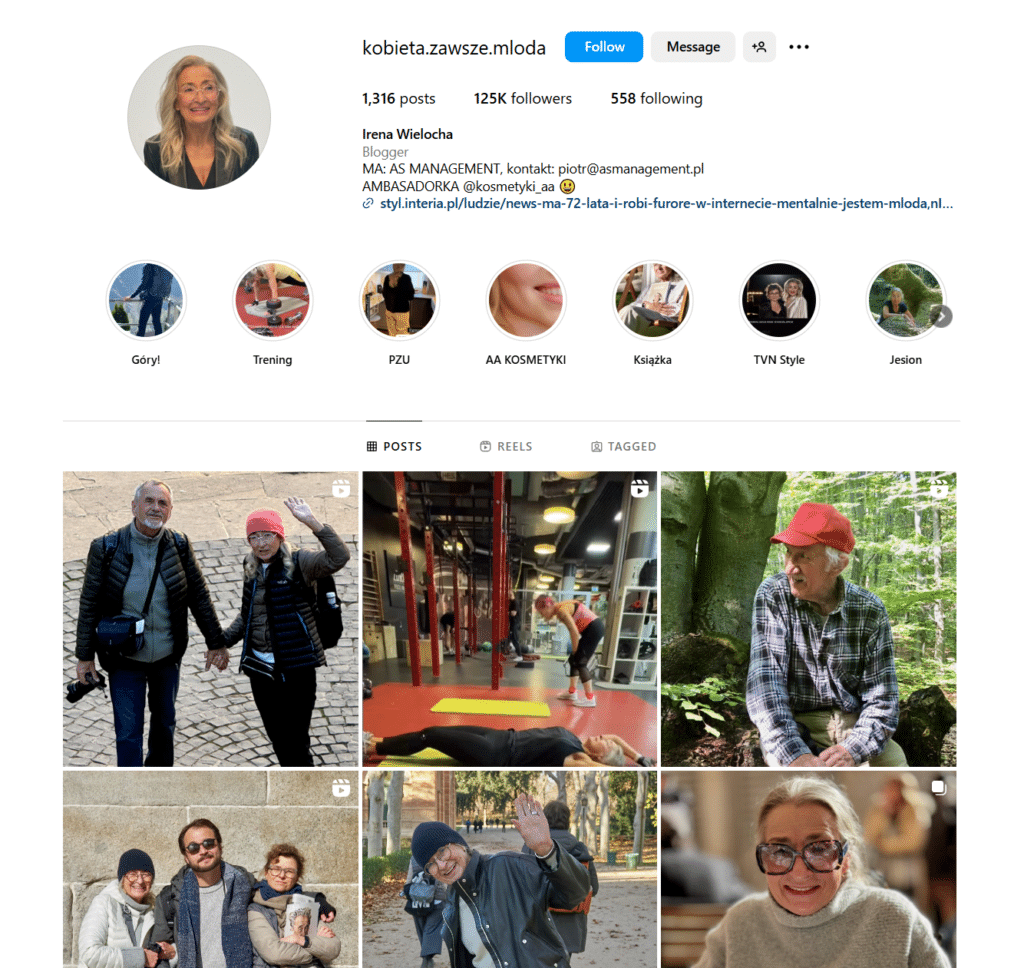 Instagram Ireny Wielocha