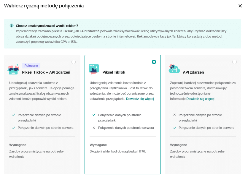 tworzenie Piksela na TikToku