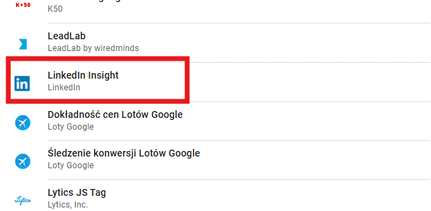 linkedin insight w google tag manager