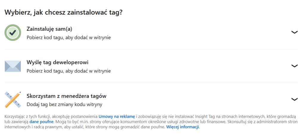 metody instalacji Linkedin Insight