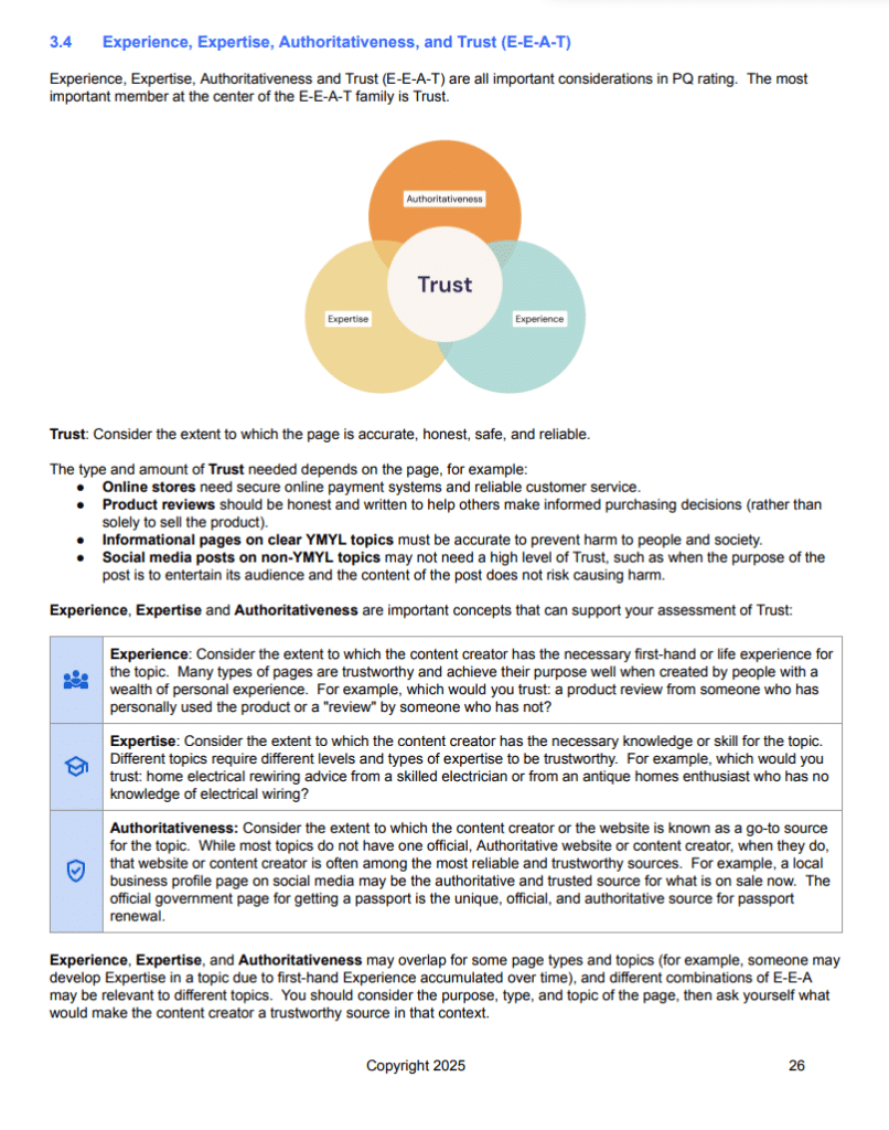 Ogólne wytyczne dla testerów wyszukiwarki.