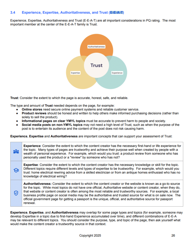 Wskazówki dla testerów jakości wyszukiwarki.
