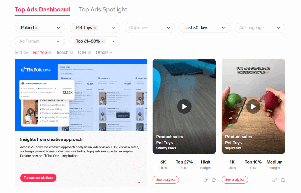 TikTok Creative Center