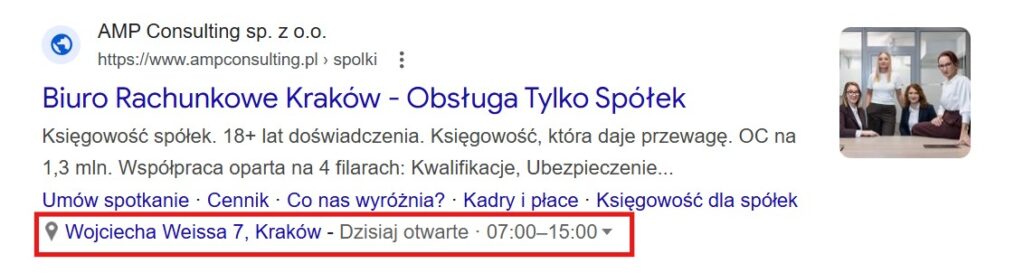 rozszerzenie z lokalizacją