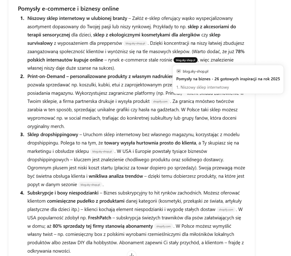 cytowanie przez chat GPT