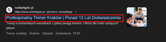 nagłówek reklamy