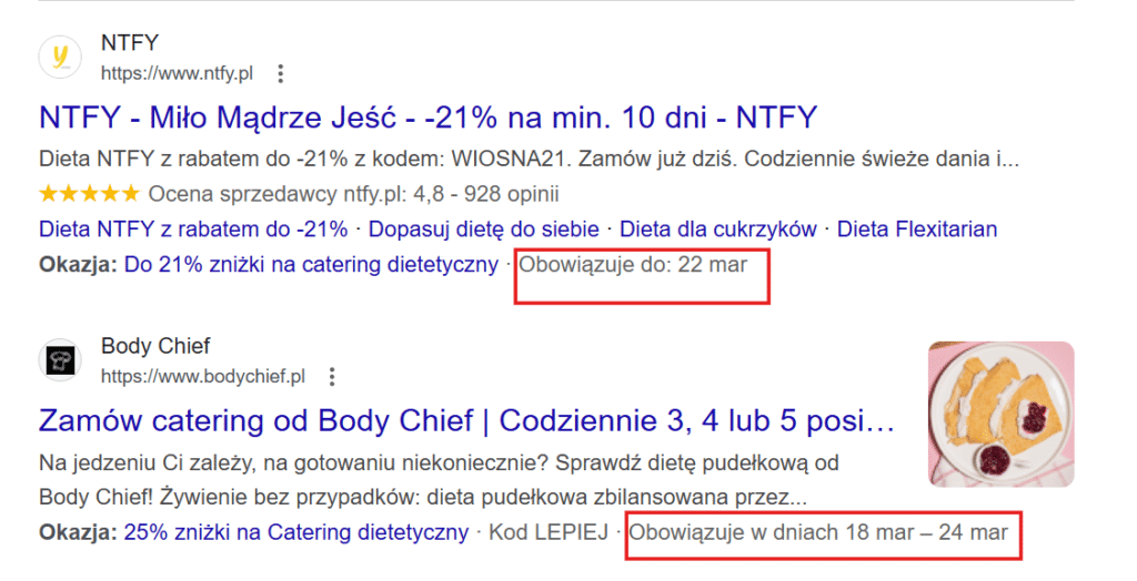 wywoływanie uczucia pilności w reklamach