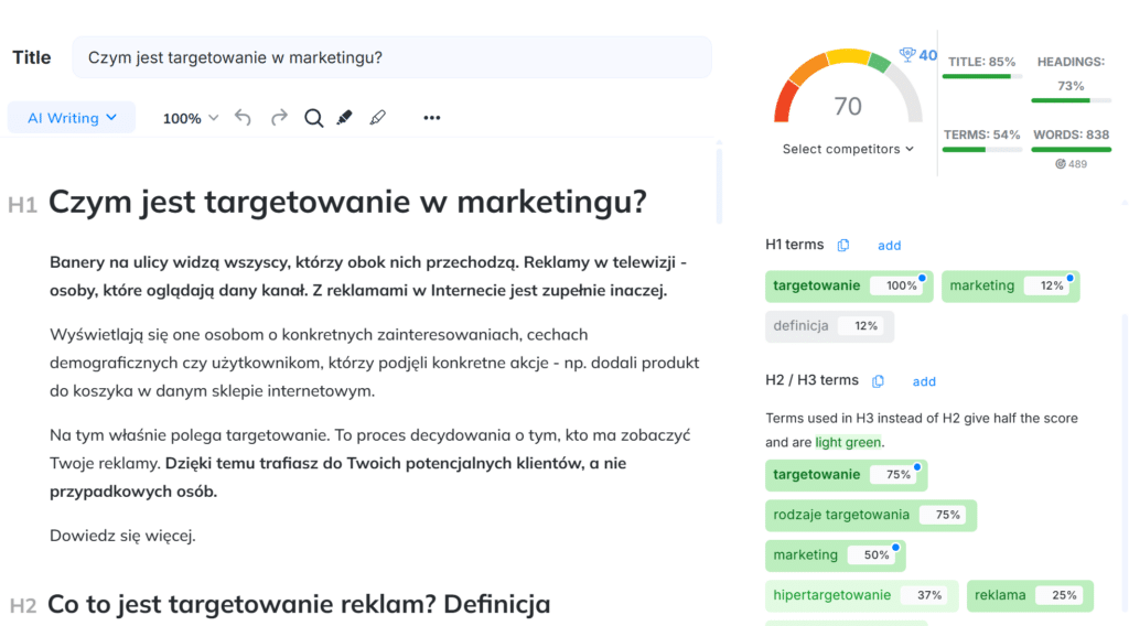 przykład wykorzystania Contadu