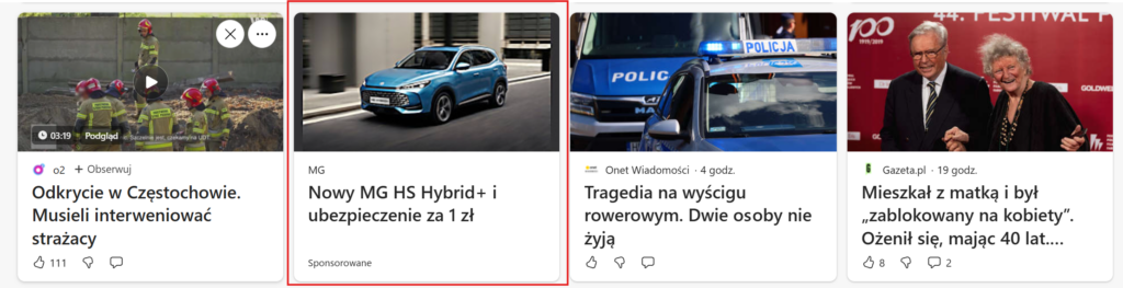 reklama w MSN
