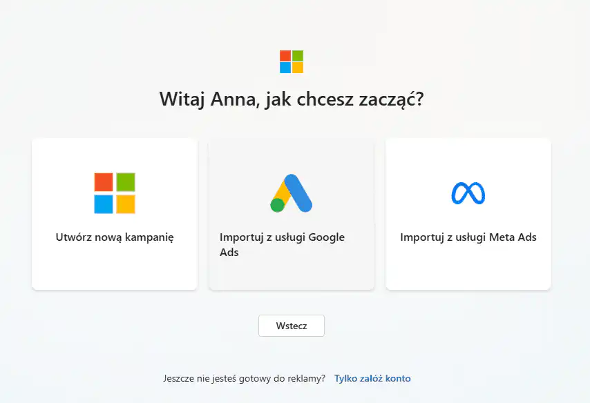 import kampanii Google Ads
