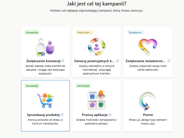 tworzenie kampanii produktowej